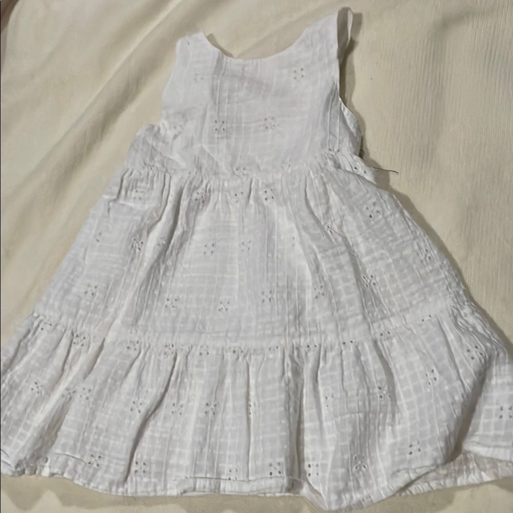 Janie and Jack White Tiered Ruffled Sundress